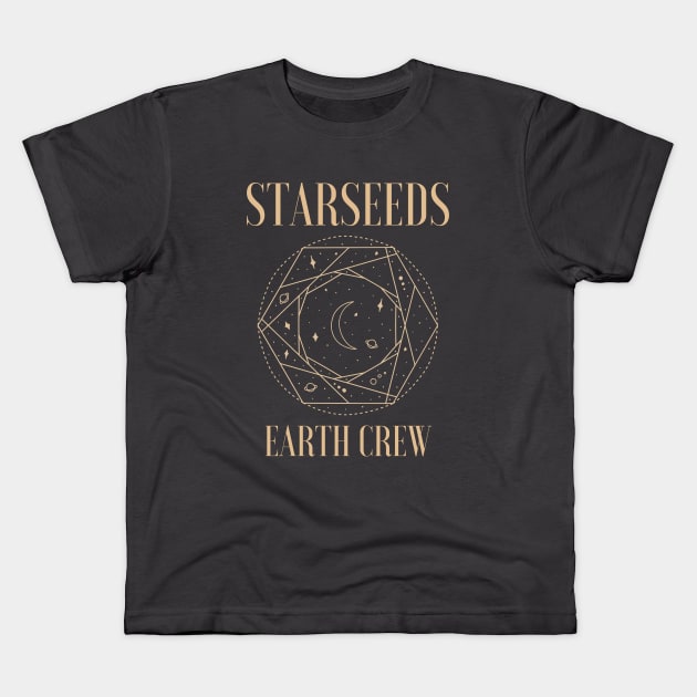 Starseeds Earth Crew Kids T-Shirt by NewWorldIsHere